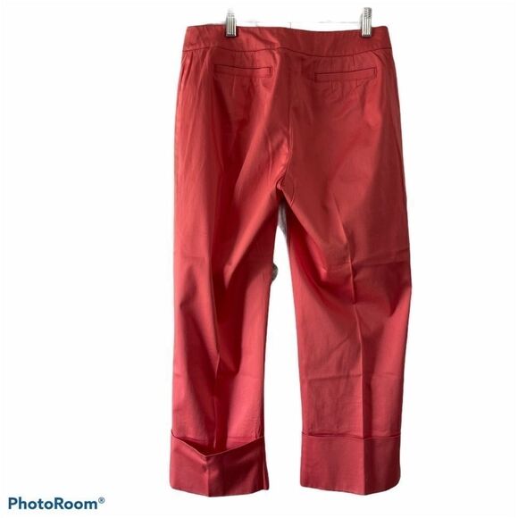 Apostrophe Stretche Coral Cropped Pants, Size 4 - Picture 11 of 11
